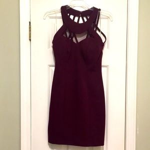 Maroon party dress